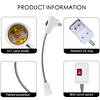 Adaptador de enchufe de luz, paquete de 4 convertidores de e