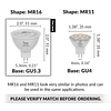 Bombilla LED MR16 de 5 W, 12 V (paquete de 6) de 35 W a 50 W