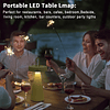 Linterna de Mesa LED Portátil - Lámpara Cónica Moderna Recar