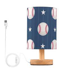 Lámpara de mesa LED de béisbol deportiva con puerto USB Lámp