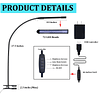 Lámpara de escritorio con abrazadera para oficina en casa –