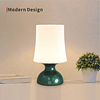 Lámpara LED verde y blanca , Lámpara de mesa estilo nórdico,