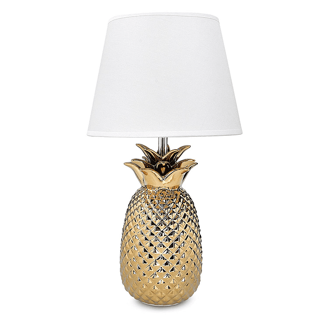 Lámpara de mesa de piña dorada - Mini lámpara de 13,8 pulgad