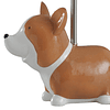 L14500ADSAM Corgi Accent Lámpara de mesa, beige, blanco