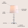 JYL2026A Hudson Mini lámpara de mesa LED de cristal de 20 pu