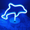 Dolphin Gifts Decor Dolphin Light Night Sign Lámpara LED Neo