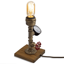 Lámpara Steampunk con atenuador, estilo loft regulable, luz