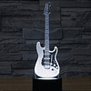 3D Guitarra Eléctrica Música Luz Nocturna Control Remoto Int