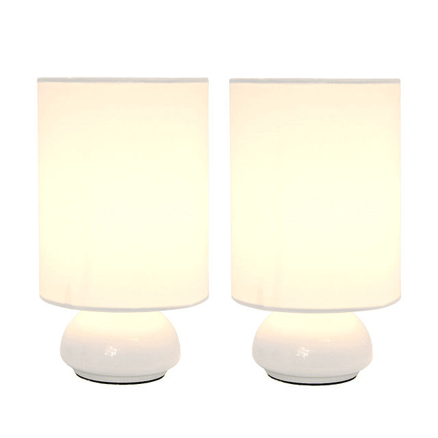 LT2043-WHT-2PK Gemini, 9 pulgadas, 2 unidades, contemporáneo