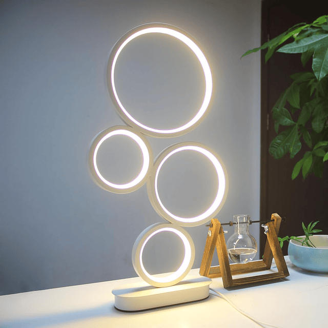 Lámpara de mesa LED, modernas lámparas de noche para mesita