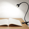 Luz LED con clip, luz de lectura para cama que cuida los ojo