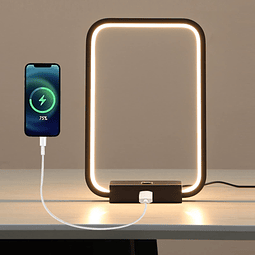 Lámpara de mesa LED regulable Lámpara de cabecera con contro