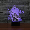 3D Hockey sobre hielo portero luz nocturna control remoto me