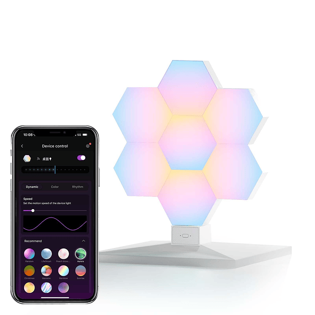 Lámpara RGB, lámpara de mesa inteligente, solo WiFi de 2,4 G