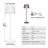 Lámpara de mesa LED inalámbrica moderna, lámpara de escritor