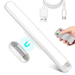 Barra de luz táctil recargable con control remoto, luces LED