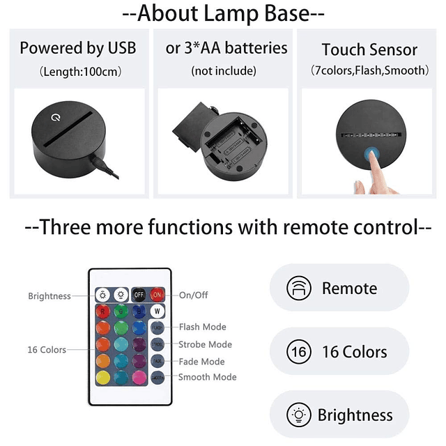 Lámpara de anime Genshin Impact Juego Figura Hu Tao 3D Led L