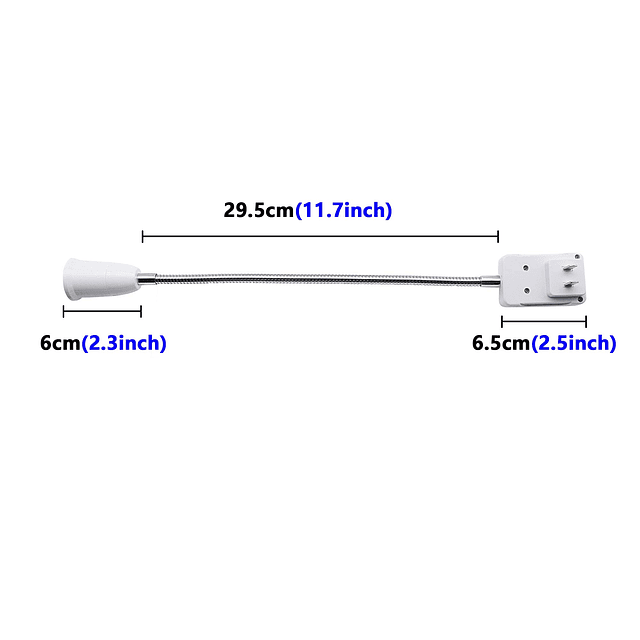 E27/E26 Adaptador de enchufe con interruptor de encendido/ap