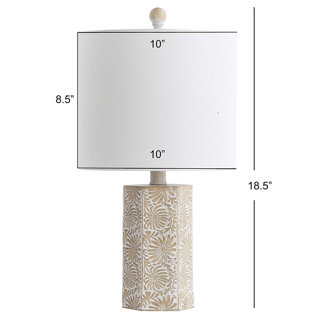 SAFAVIEH Lighting Collection Eliseo Beige Lámpara de mesa pa