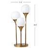 SAFAVIEH Lighting Collection Marzio Modern Brass Gold 3 Orb