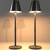 Paquete de 2 lámparas de mesa LED inalámbricas, lámpara de e