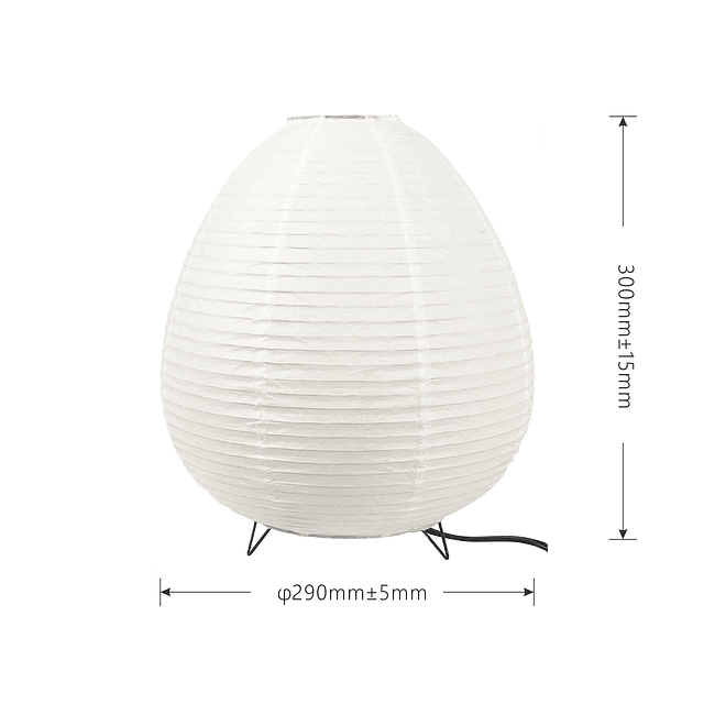 Lámpara de mesa en forma de huevo de 11,4 pulgadas, linterna