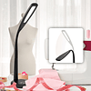 Lámpara de escritorio LED con cuello flexible (negro) - Lámp