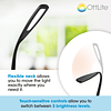 Lámpara de escritorio LED con cuello flexible (negro) - Lámp