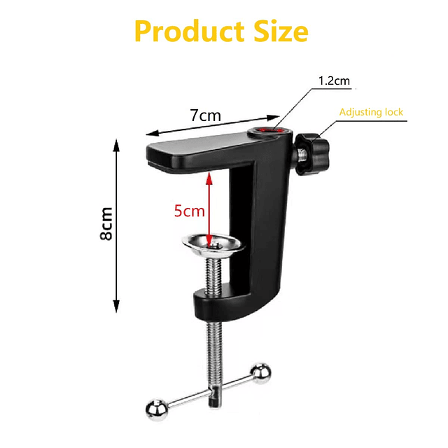 Soporte universal de aleación de aluminio de repuesto, abraz