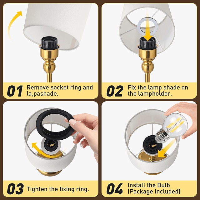 Lámpara de mesa LED inalámbrica, lámpara de noche recargable