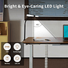 Lámpara de escritorio LED para oficina en casa, control remo