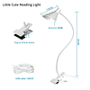 Luz de clip de escritorio, 3 modos de luz, 10 luces de lectu