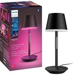 Lámpara de mesa portátil inteligente Go, negra - Luz LED que