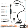 Lámpara LED con Clip para Lectura, Libro, Estudio, 3 Modos d