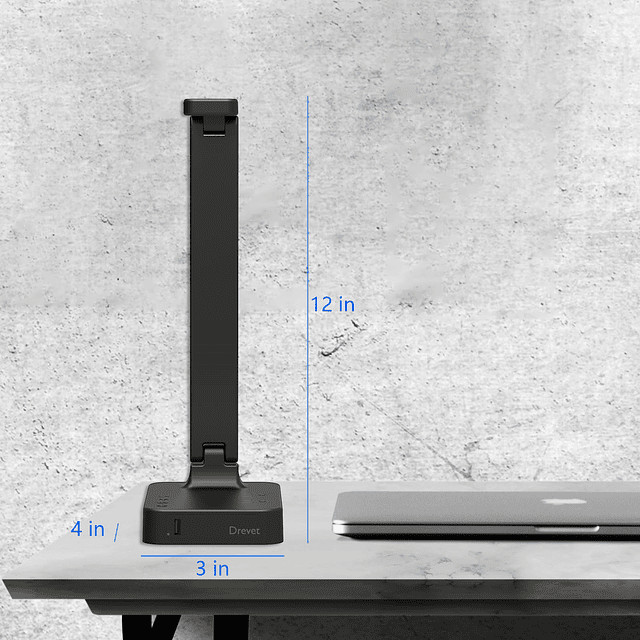 Lámpara de escritorio LED, luz de escritorio con 1 puerto de
