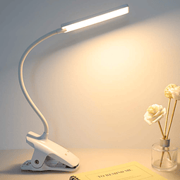 Luz de Lectura LED con Clip USB Recargable Luces de Libro, p