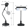 Lámpara de escritorio LED ajustable con tacto antiguo clásic