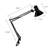 Office VLF100 Lámpara LED de escritorio con brazo oscilante