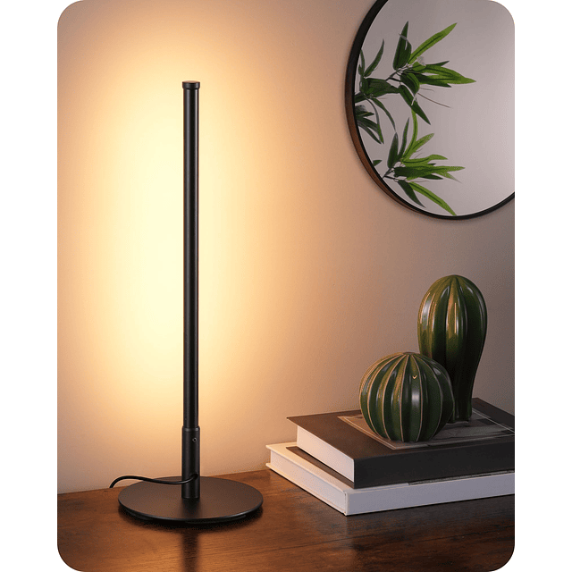 Lámpara de Mesa LED, Lámpara de Noche Minimalista con 3 Temp