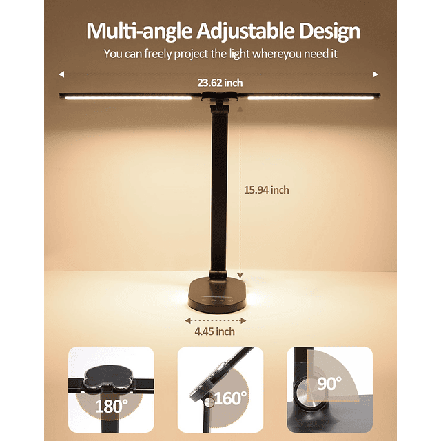 Lámparas de escritorio LED para oficina en casa, lámpara de
