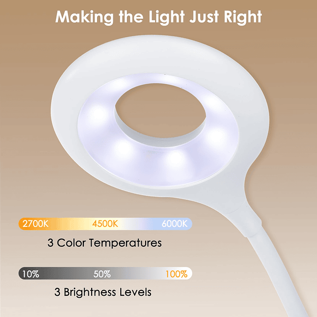 Lámparas de escritorio pequeñas para oficina en casa, luz de