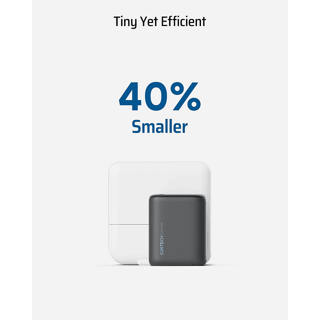 Mini cargador GaN de 30 W, cargador rápido USB C, cargador d