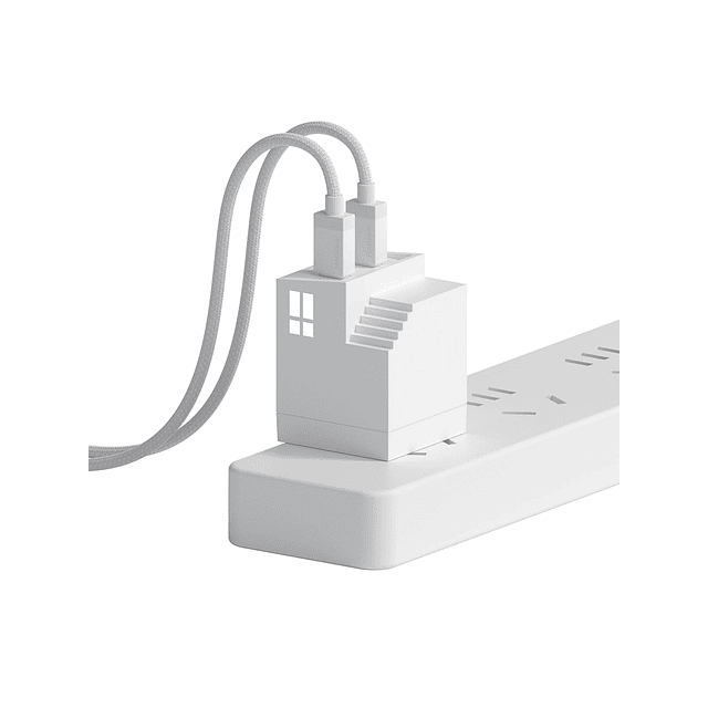 Cargador USB C de 45 W, puertos USB duales tipo C, cargador