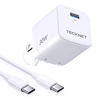 Cargador USB C , mini bloque de carga rápida GaN plegable de