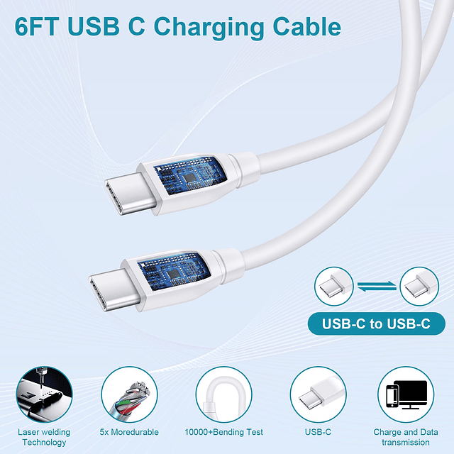 Cargador de pared rápido Samsung USB C para Samsung Galaxy A