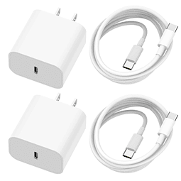 Cargador rápido USB C para iPhone 15, 20 W PD USB C cargador