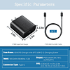 Cargador súper rápido de 45 W, paquete de 2, cargador de par