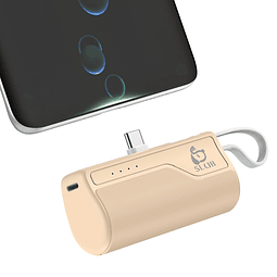 Mini cargador portátil de 5000 mAh, batería de carga USB C,