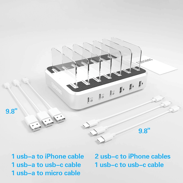 Estación de carga PD USB-C para iPhone 14 Pro Max, estación