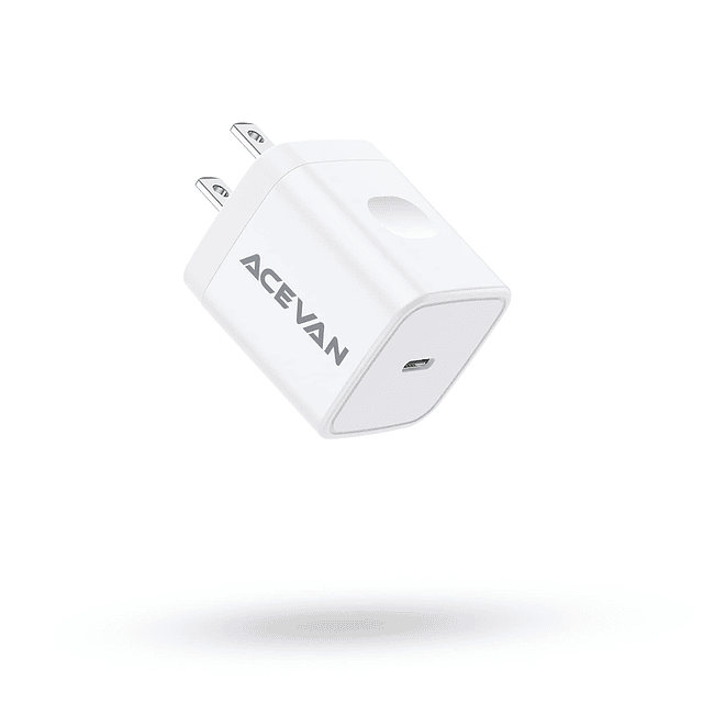 Bloque de cargador USB C, cargador de iPhone ACEVAN de 20 W,